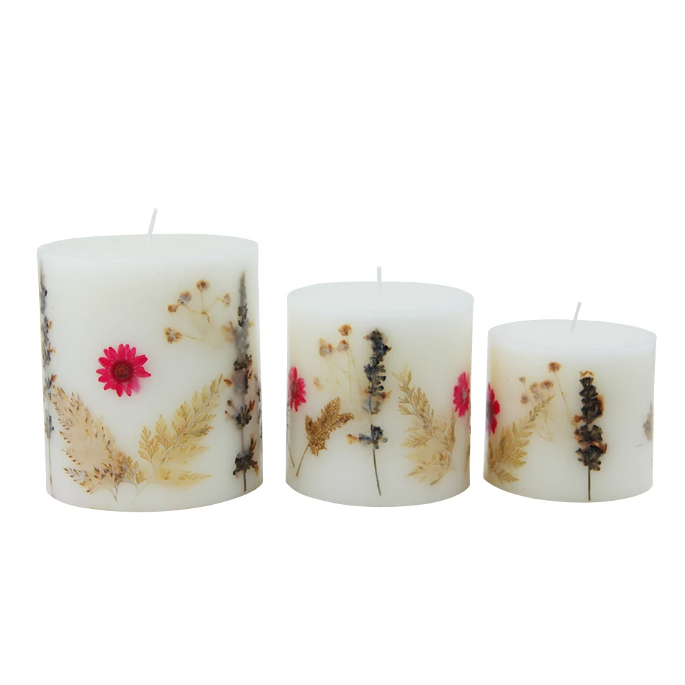Paraffin pillar candle interior home accessories decoration