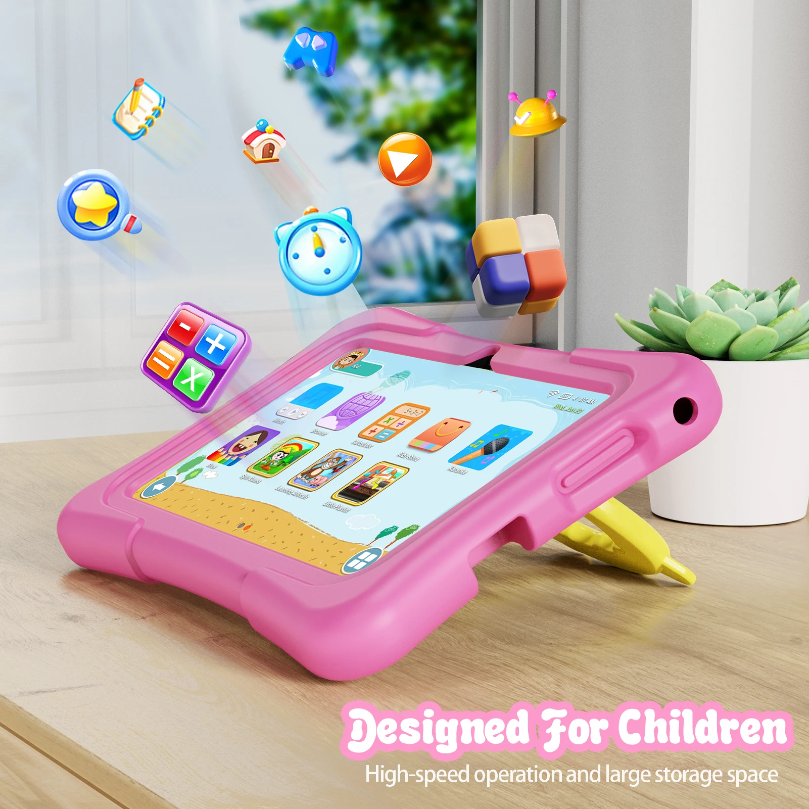 Притомья K7 PRO Kids четырехъядерный планшет 1024 * 600HD экран 2 Гб оперативной памяти 32 встроенной 7 дюймов планшетный ПК для детей