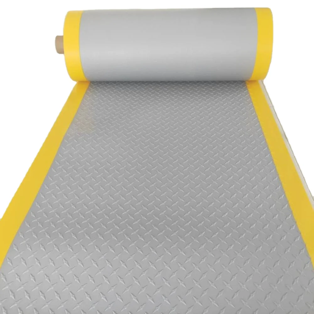 Manufacturer Direct 3.1mm 4.5mm Walkway TPO Waterproofing Membrane Walk Way Rubber Membrane with Pattern