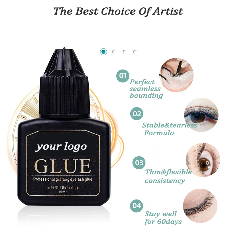 
Private labels High adhesion good retention waterproof Premium eyelash extensions glue wholesale 