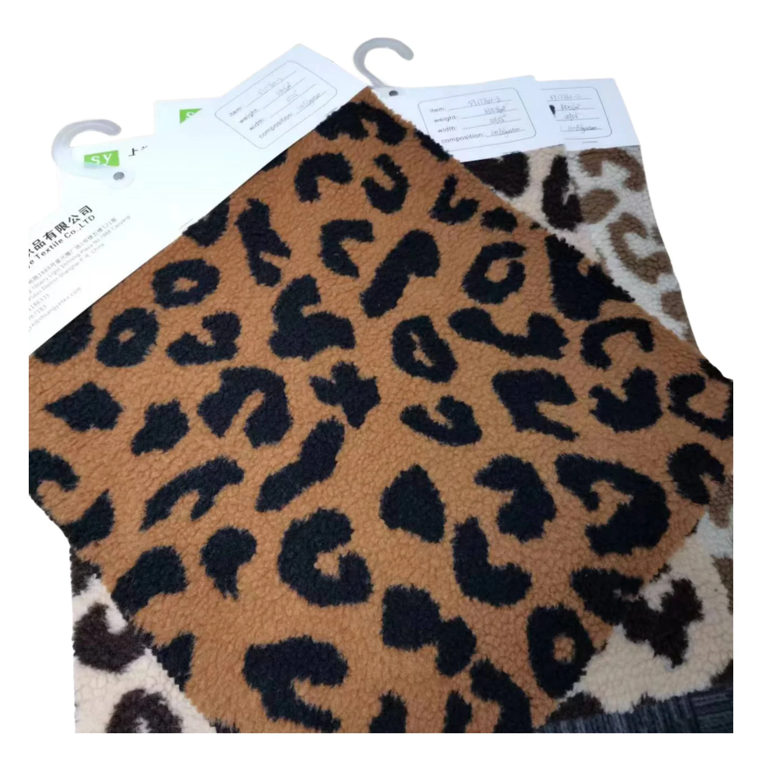 wool fabric feels soft single-faced sherpa leopard for women girls jackets  fashionable winter style