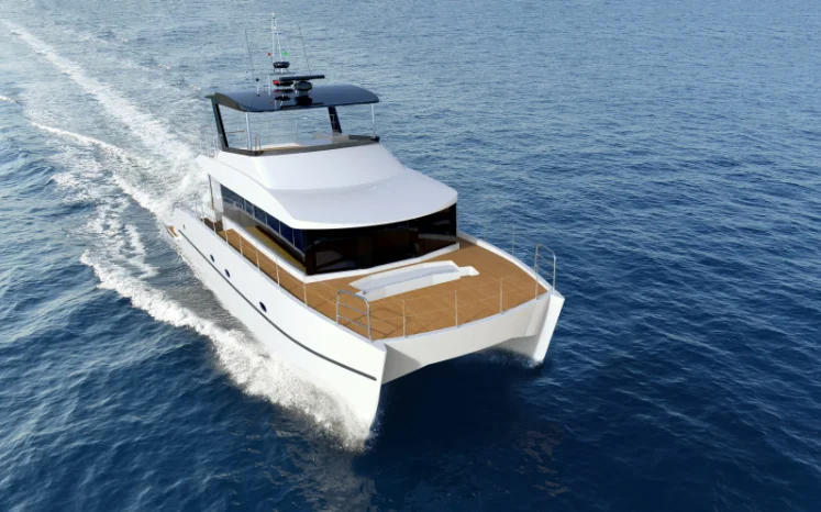 46ft  catamaran yacht   fiberglass boat  China manufacturers