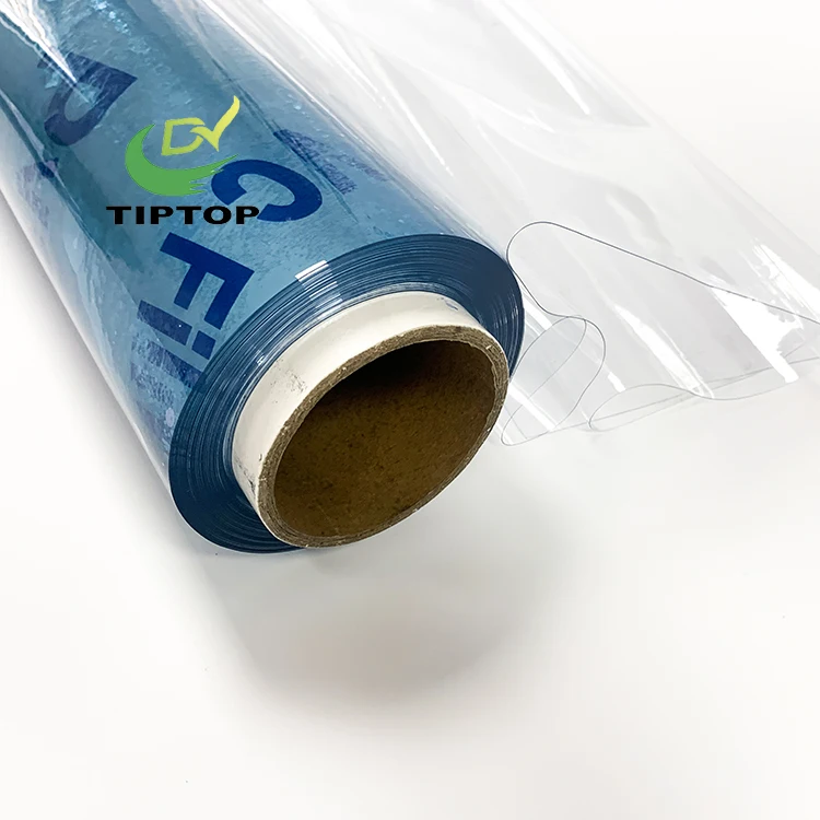 Супер-прозрачная пластиковая ПВХ-пленка Tiptop с тиснением рулон для скатерти и использования в книжной обложке