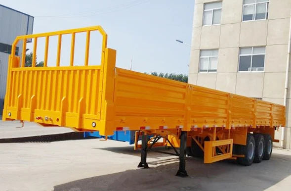 Высокое качество 40FT Фува 3 оси бортовой прицеп боковой стенки грузовой боковая стенка полуприцеп