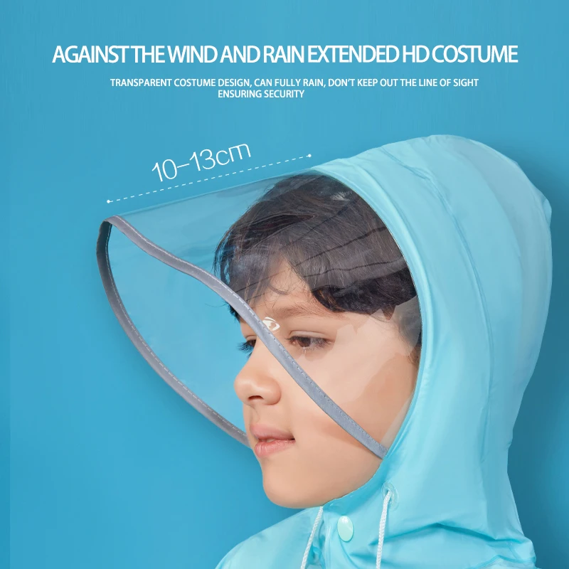 Wholesaler high quality eco-friendly PVC comfortable kids raincoat rain