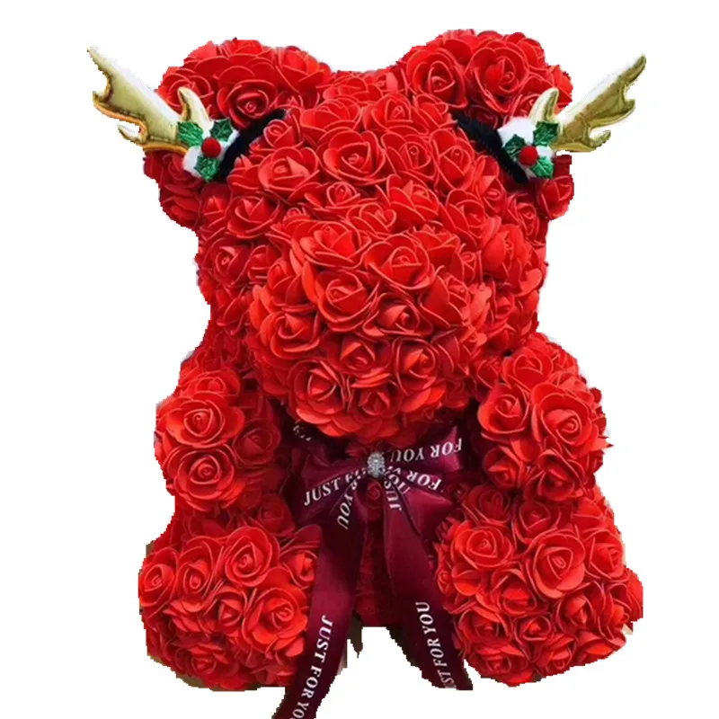 Cheap Price Hot Selling Teddy Bear Made Out Of Roses