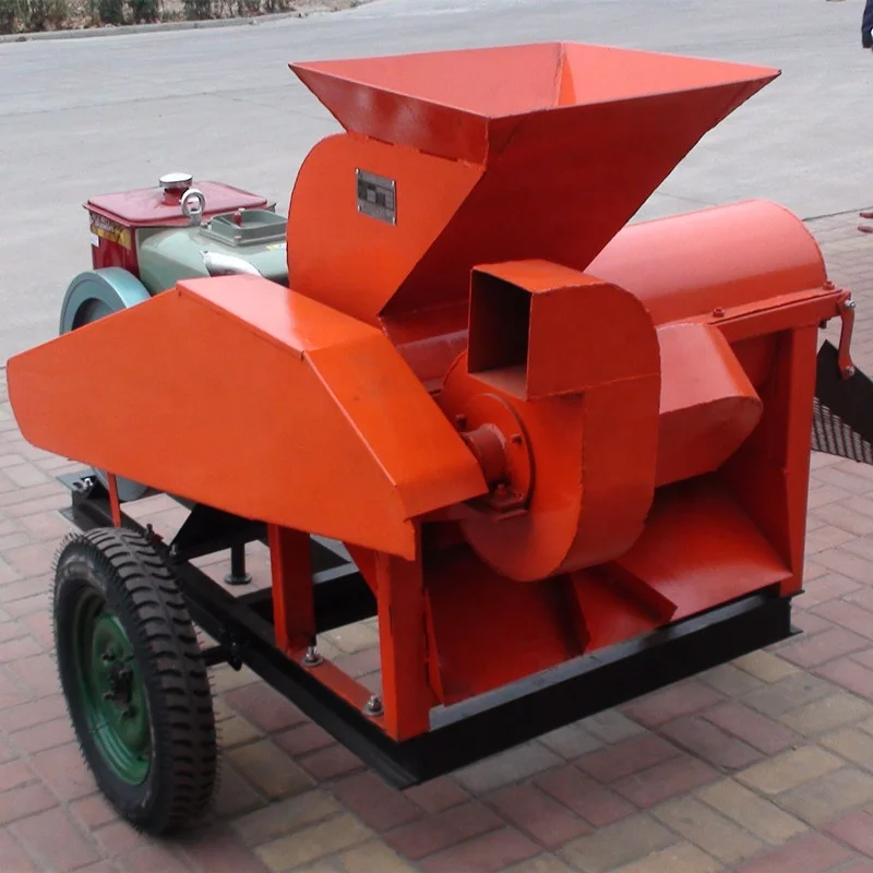 Multifunction trailed type 5TYM-850 diesel motor power corn sheller peeling machine