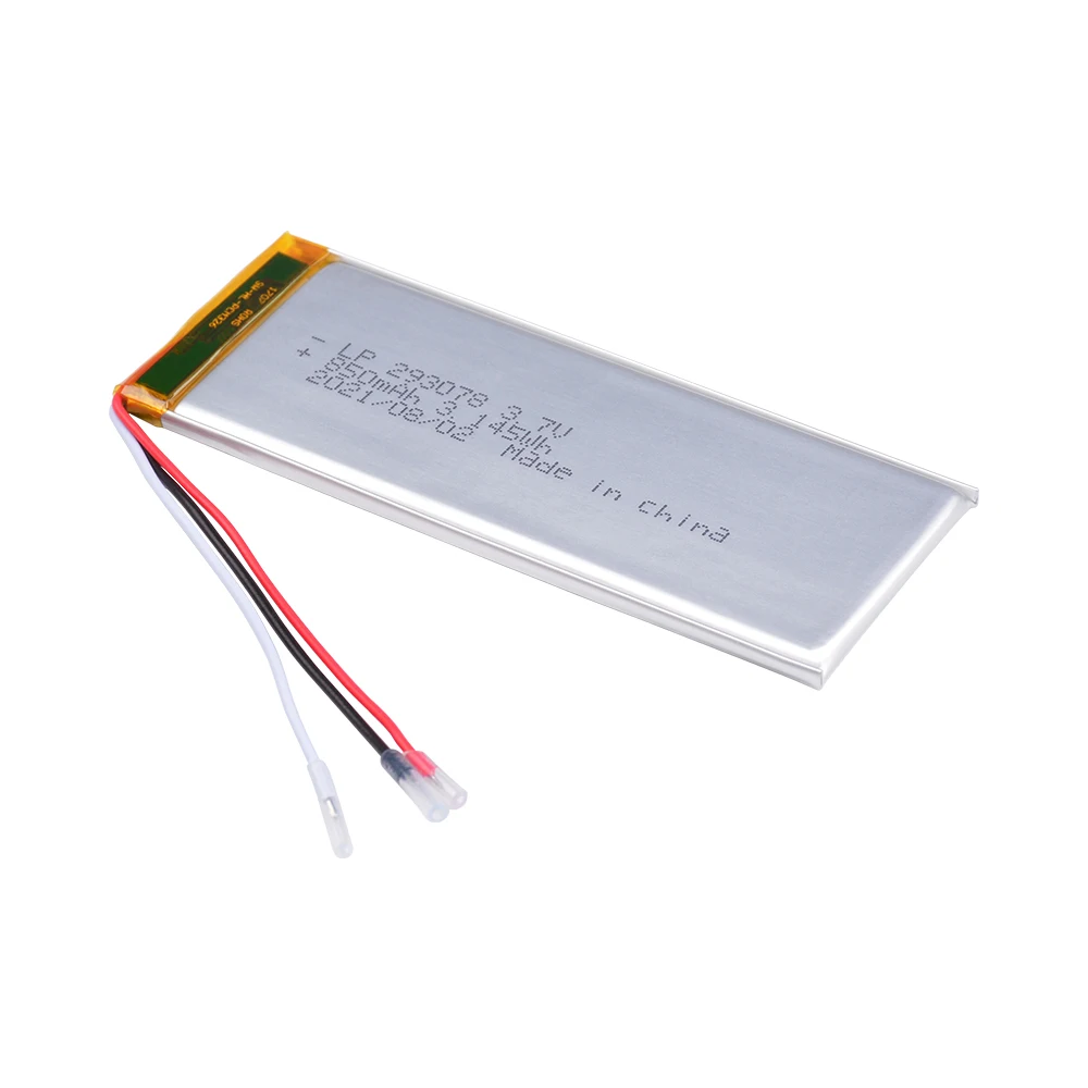 CB UN Approved 293078 3.7v 850mAh Lithium Polymer Battery With Protection Circuit Board Thermistor