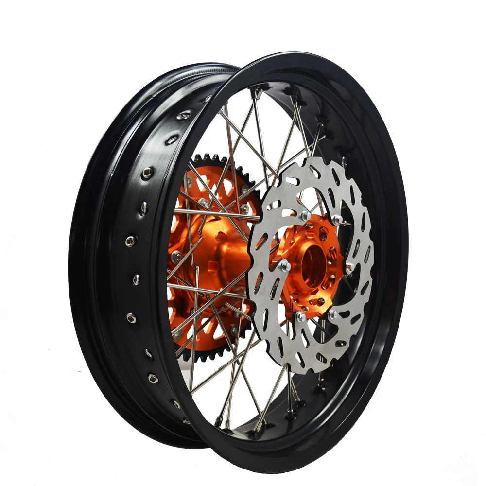 High Performance Motorcycle Wheels EXC SXF SMR 17 inch Supermoto Wheels