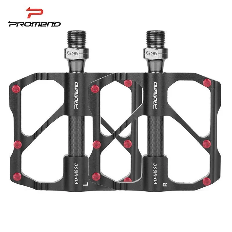 Wholesale Price PROMEND MTB Road Pedal Carbon Fiber Ultralight 3 Bearings Quick Release Anti-slip Bicycle Bike Pedal