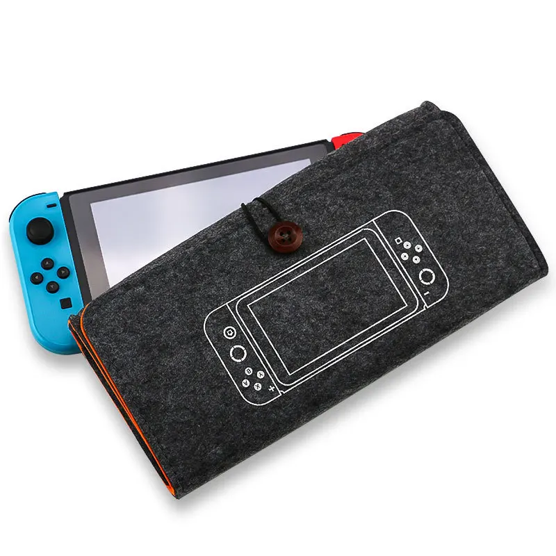 
Felt PU Leather Portable Travel Carrying Bag Video Game Case for Nintendo Switch Lite bag 