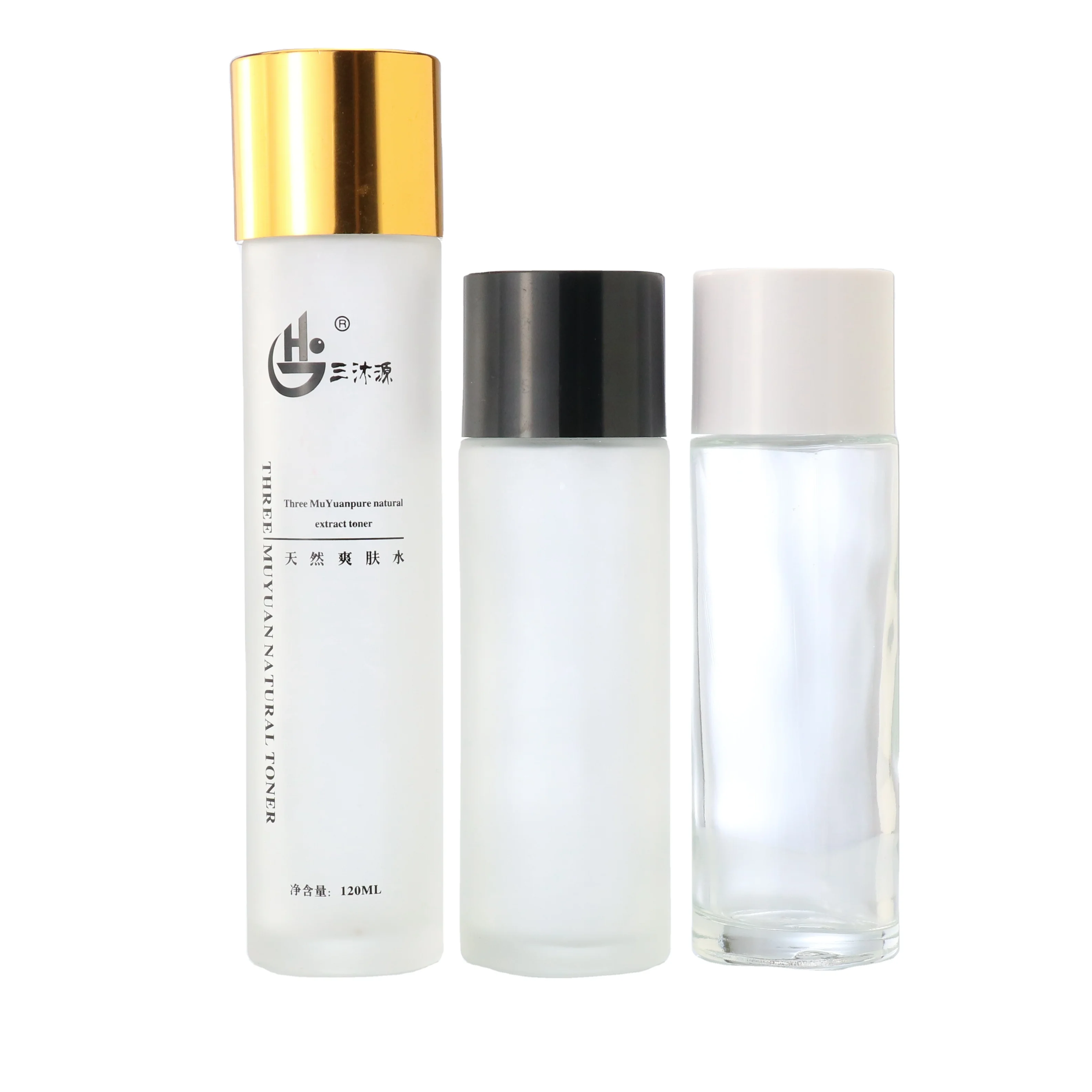Hot Sale 40 Ml 100ml 120ml Empty Cream Lotion Serum Cosmetic Glass Bottles for Packaging