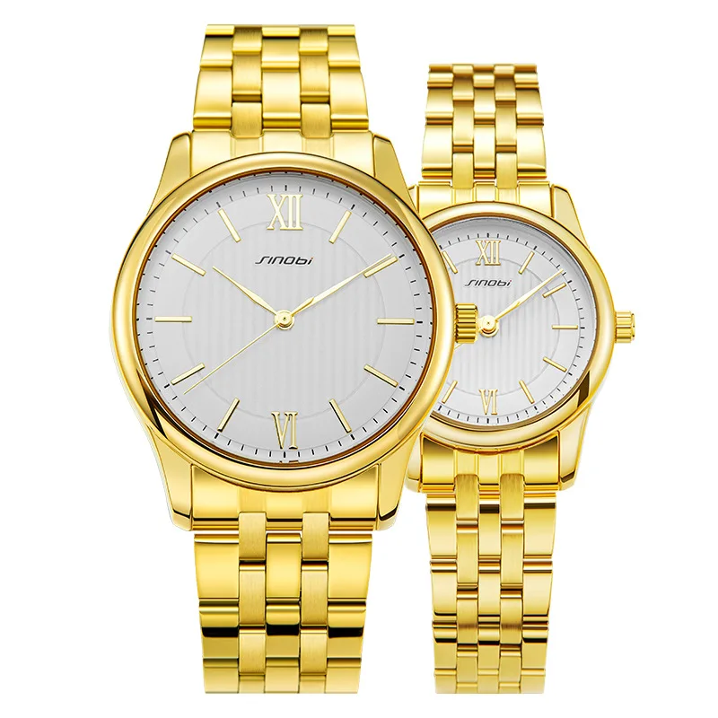 Couple Watches For Lovers Stainless Steel Watch Perfect Anniversary Gift  Quartz Watch Custom Logo