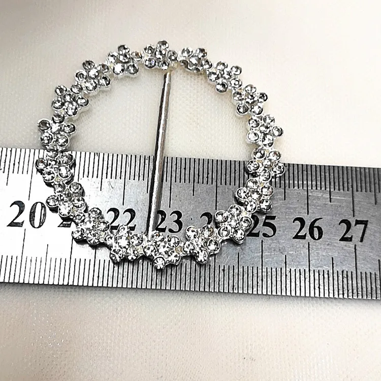 Classic sparkle Bikini Connector Crystal small Rhinestone Clasp Buckles Slide Buckles for Shoes Sash Belt