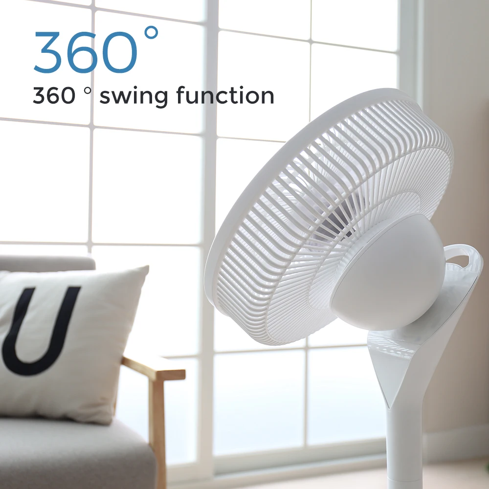 Wholesale Rotation 16 Inch Height Adjustable Plastic Pedestal Blade Electric Floor Standing Fan with Remote Control