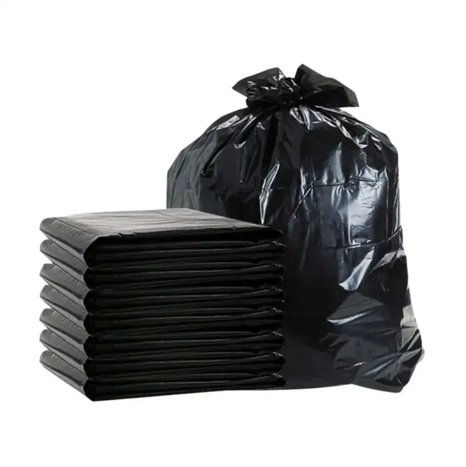 Heavy Duty Tear Proof Industrial Black Trash Large Disposable Garbage Plastic Bags