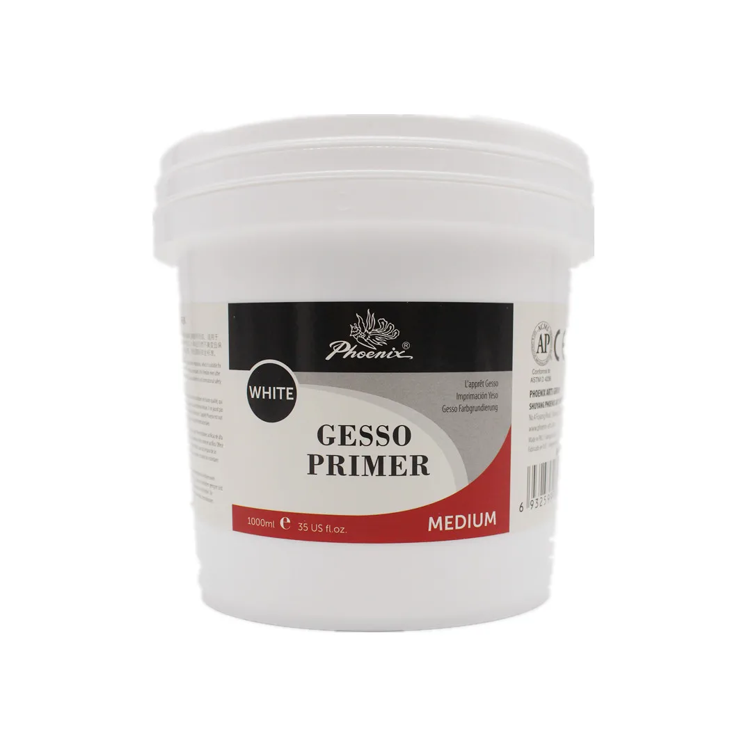 High Quality Phoenix Gesso Primer for both oil and acrylic painting medium acrylic primer