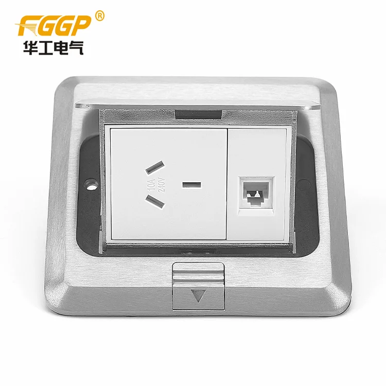 SAA approved  Retail australian New zealand Au floor mounted  cable 220v single  floor socket