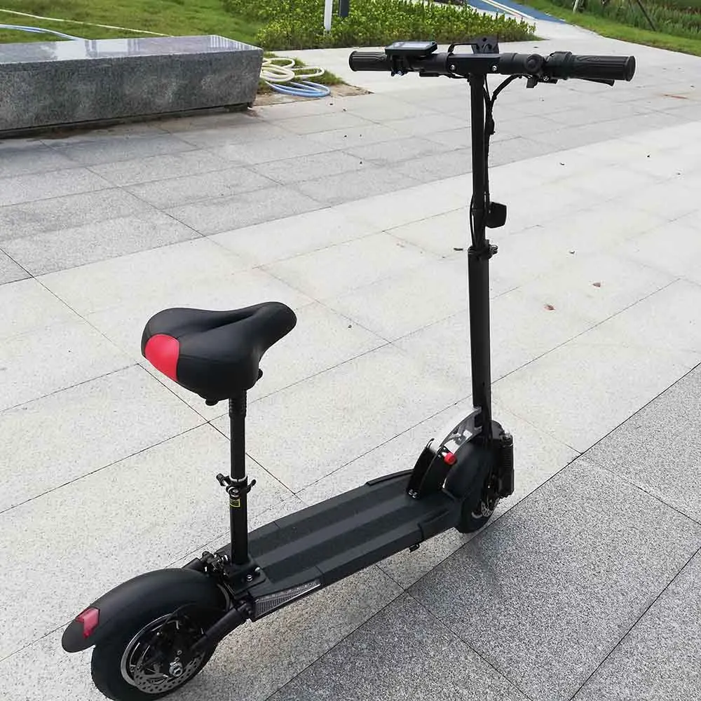 e scooter 10 inch S4 48V e scooter with seat 500w aluminum frame with pedal assistant e scooters high speed