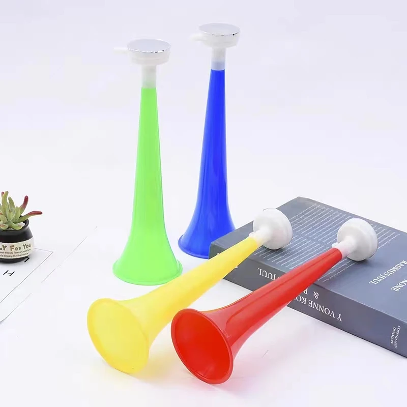 Футбольный фанат, пластиковые стадионные рожки, дешевая vuvuzela с пользовательским логотипом для футбольной игры