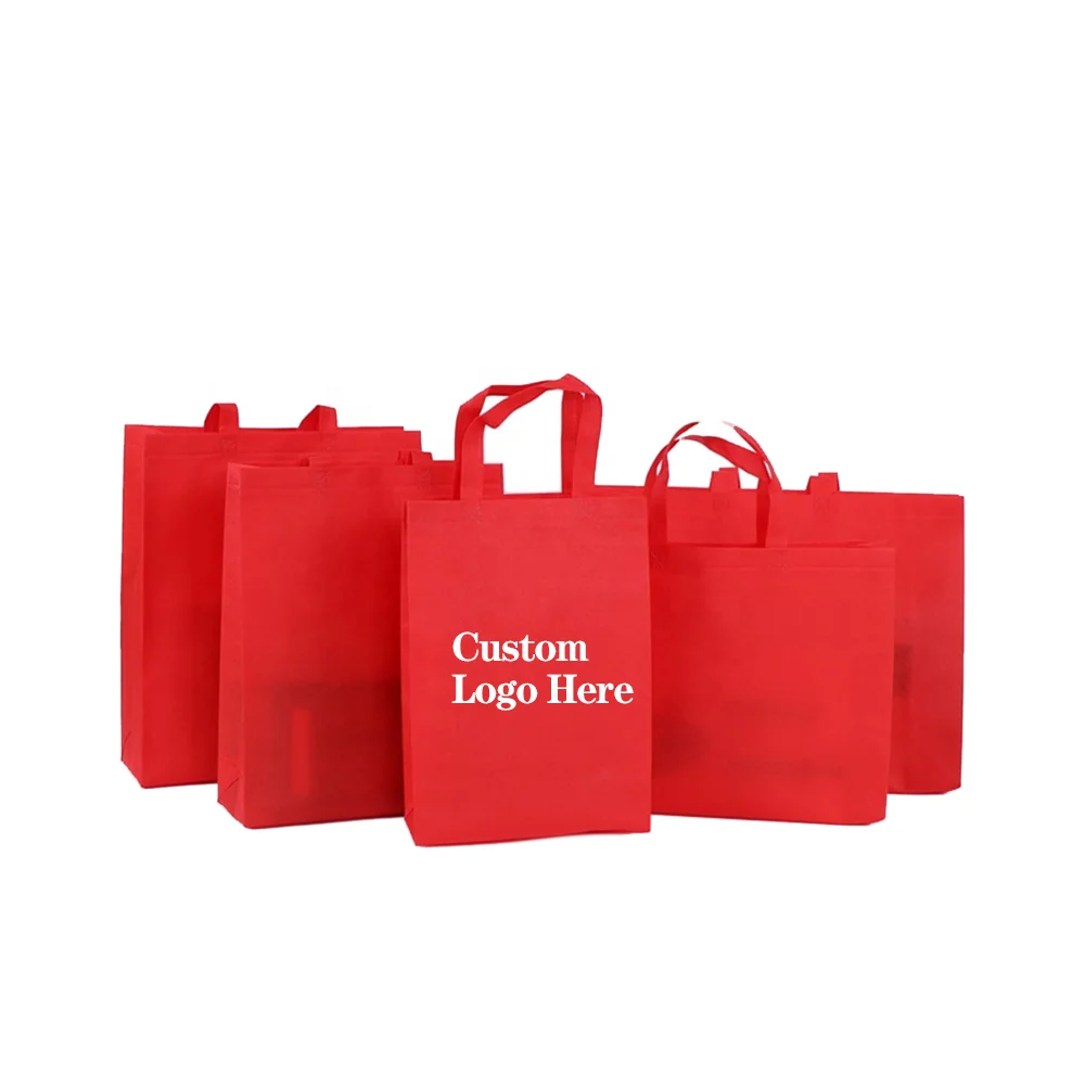 Eco friendly design printed custom logo printed colorful tote shopping non woven bag wine bag