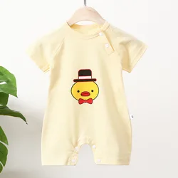 2022 summer cute boys girls 0-3 months rompers baby rompers printed