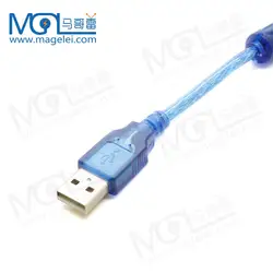 Bulk Price Oem Service Transparent Blue USB 2.0 A Male To  B Female Data Print Cable 6ft Usb Printer Cable With Braided