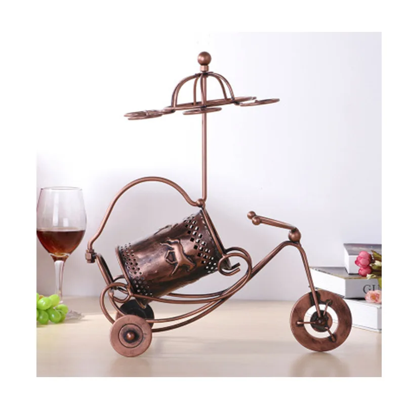 
Tabletop Wine Rack & Stemware Holder for Holds 1 Bottle and 6 Glasses Free standing Countertop Wine Glass Bottle Display Rack 