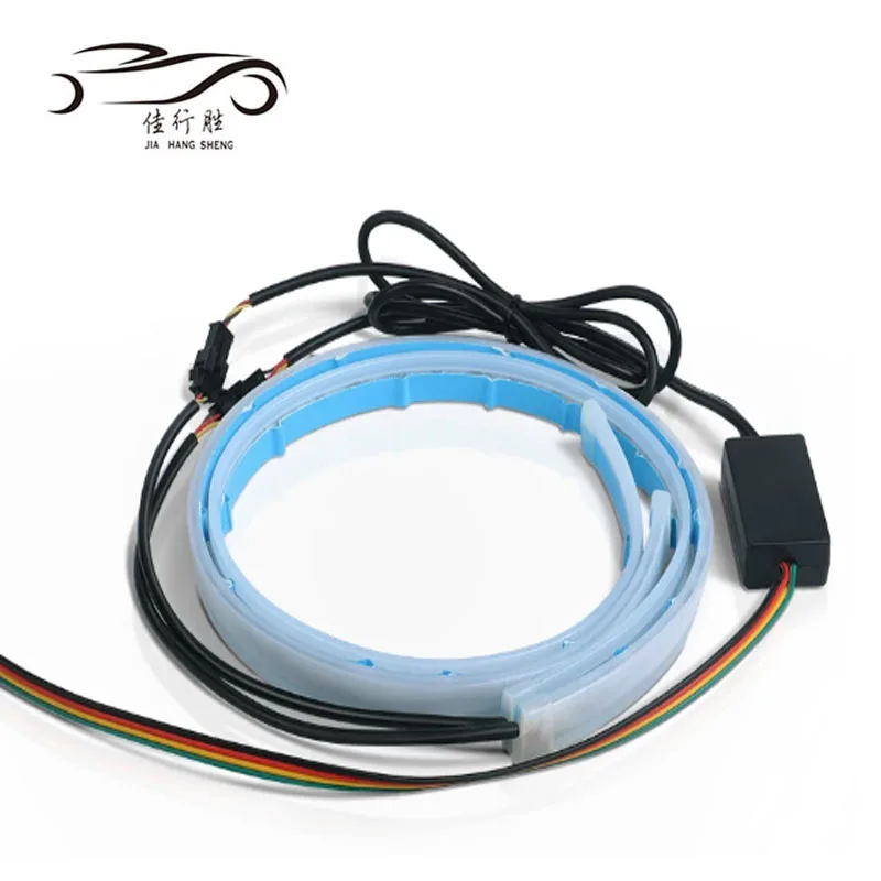 JHS wholesale price car decoration light strip DRL RGB 30cm 45cm 60cm waterproof With Remote Control Flexible for universal car