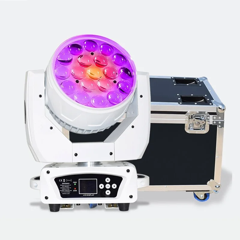 19*15 Вт 4 в 1 зум светодиодный прожектор Movinf головной свет с RGBW светодиодным и DMX управлением Dj диско ночным клубом сценический