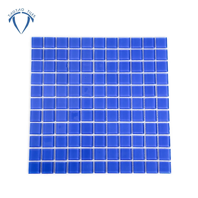 Factory Price Blue Glazed Ceramic Bathroom Swimming Pool Mosaic Tiles