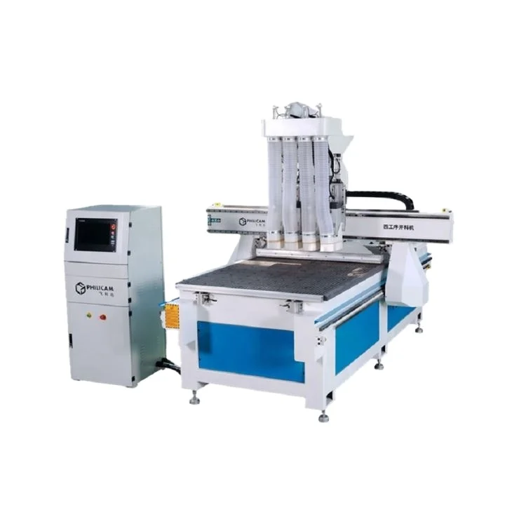 High Speed 1325 Four Spindles Cnc Router For Kitchen Furniture / Cnc With Servo Motor