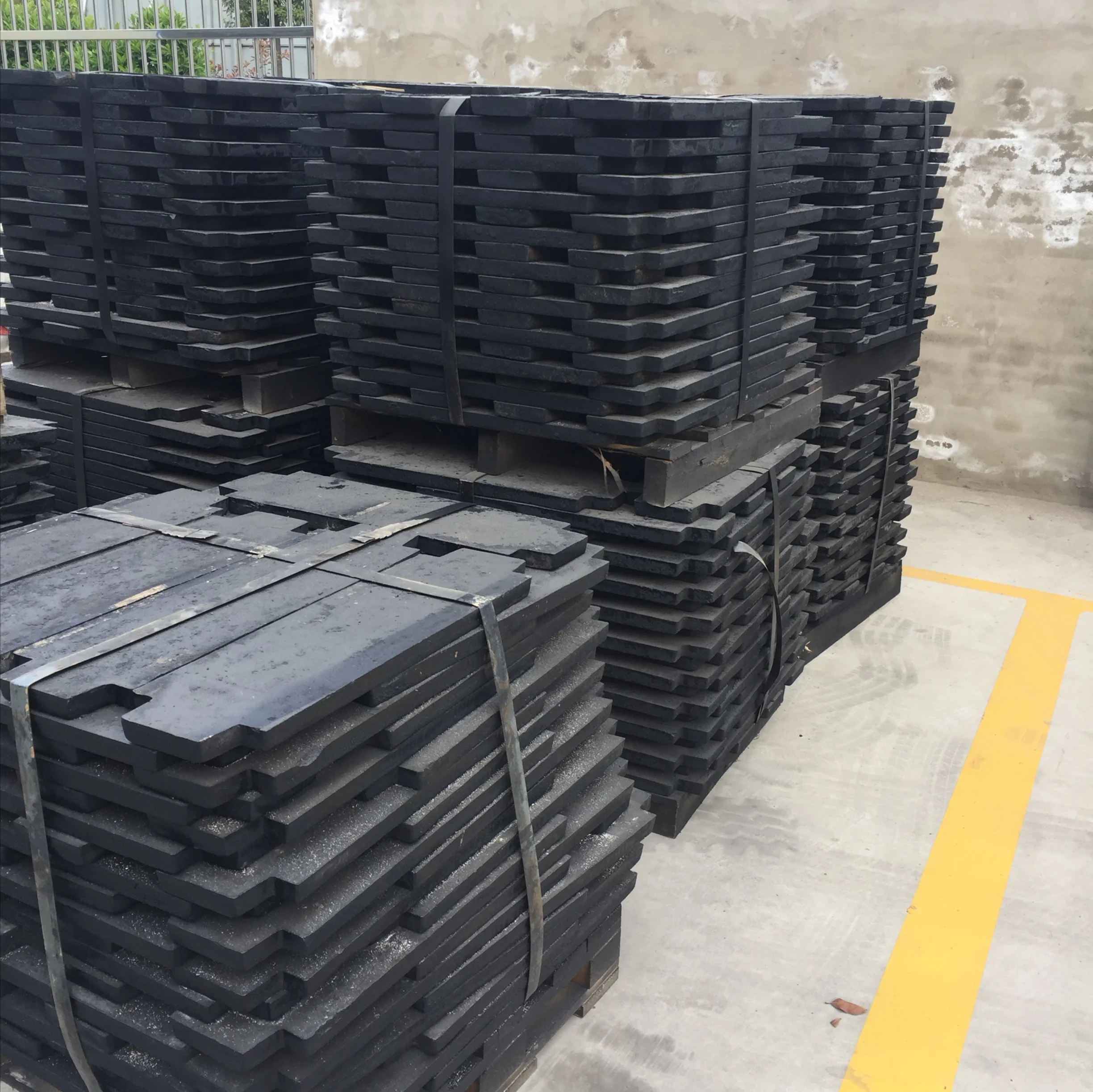 10kg to 100kg good price concrete steel plate cast iron stainless steel lift elevator construction counter weight balance blocks