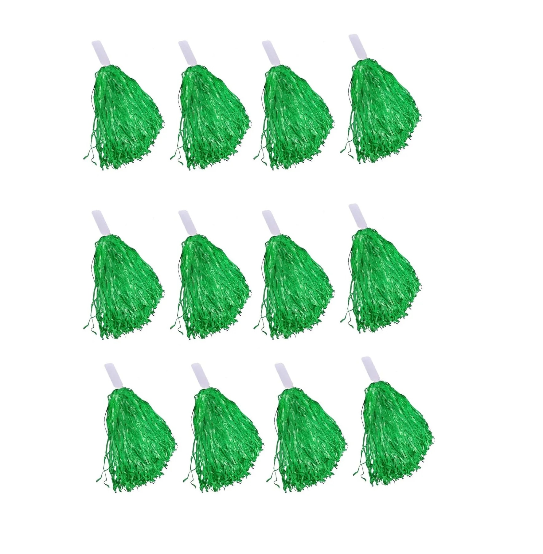 Green Fluffy Metallic Pom Poms Halloween Cheerleading Performance Cheerleading Supplies