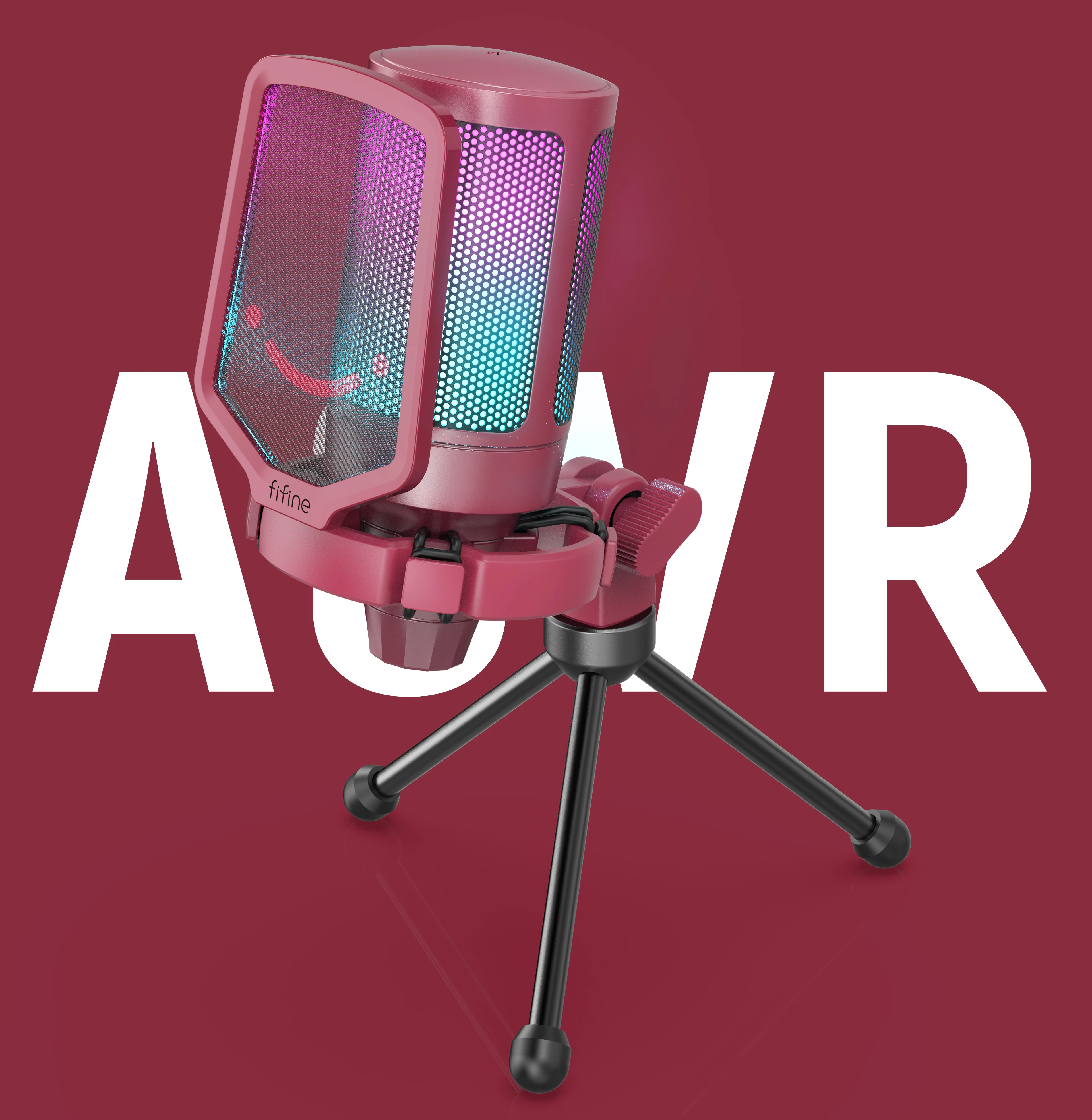 Микрофон Fifine A6VP для подкастов конденсаторный Usb микрофон Студийный записи профессиональный игровой Rgb Youtube