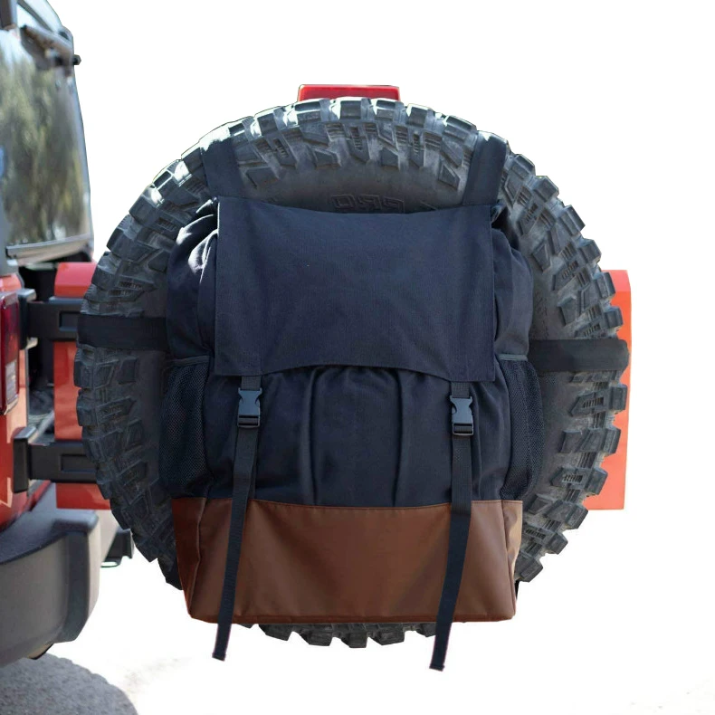 Outdoor Spare Tire Trash Bag Heavy Duty Oxford Fabric Backpack Tool Cargo Organizer Bags for Truck SUV Camper