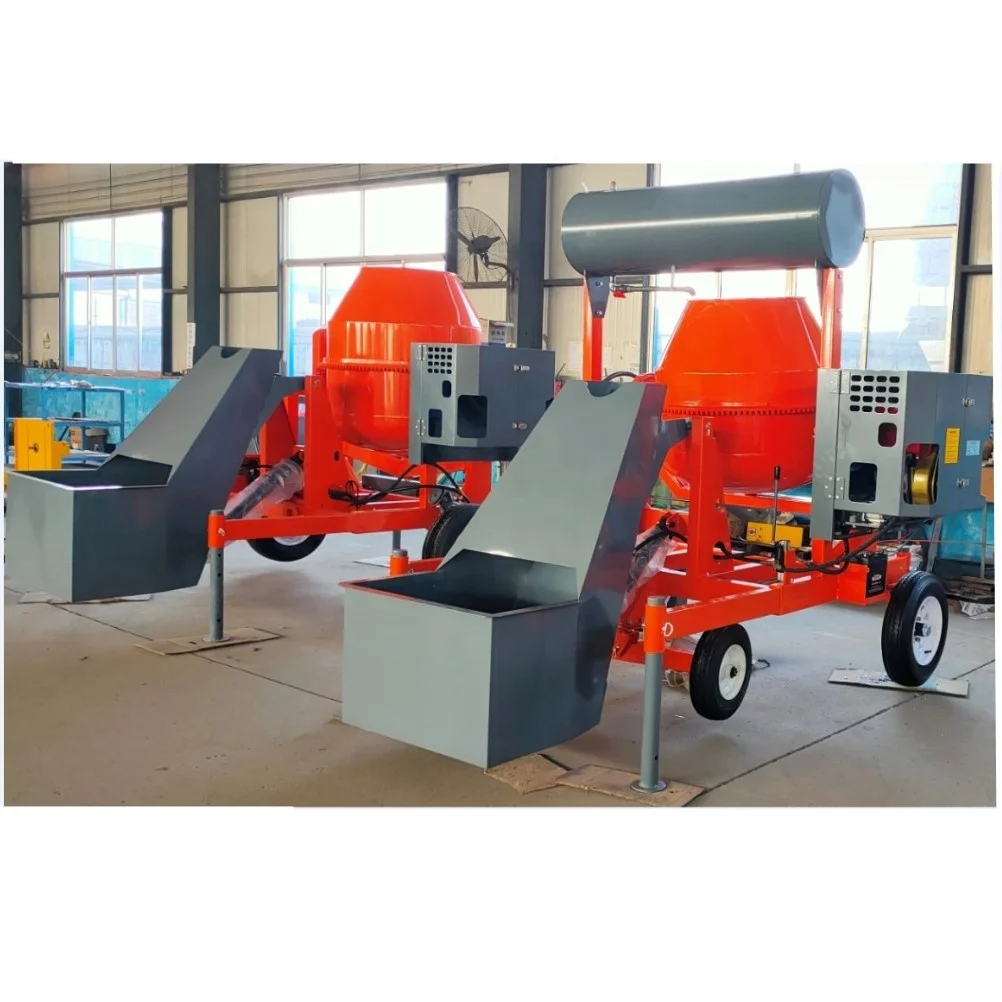 Low MOQ JQ 700L electrical concrete concrete cement mixer machine motor power engine for home use mesin mixing beton