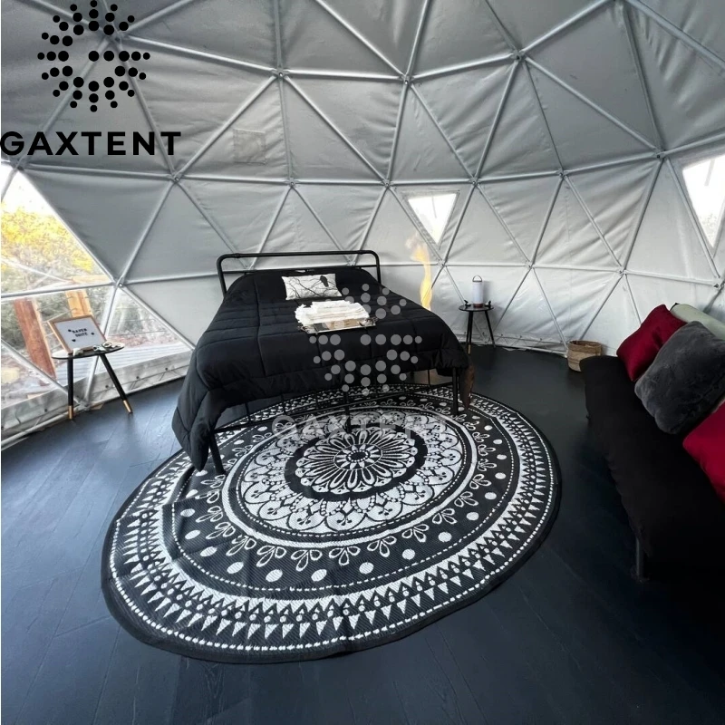 Transparent Geo Dome Tent Huge Size Fitch Coleman Portable Inflatable Resort Camping Waterproof Hotel Luxury