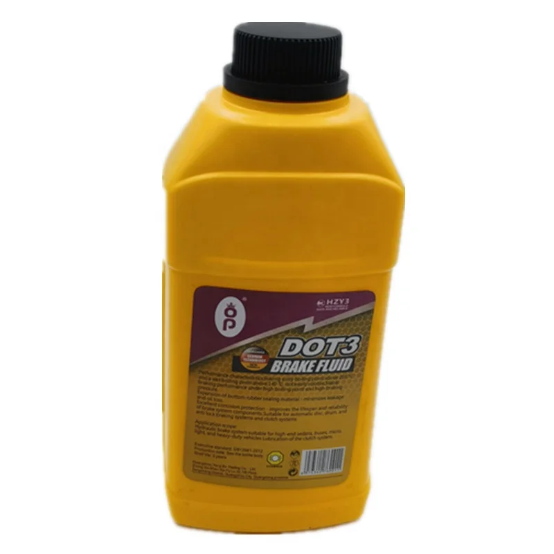 DOT3 Brake Fluid Automotive Lubricant Grease SAE Certified Liquid Base Oil for Vehicles