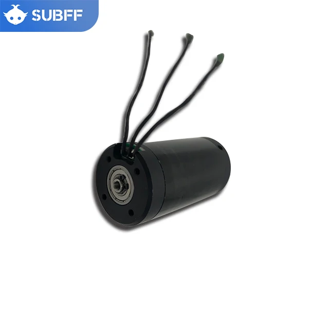 SUBFF underwater Dc Brushless  Propeller Motor Permanent Magnet Black Strong Power 24 Volt waterproof  Motor for 14KG thruster