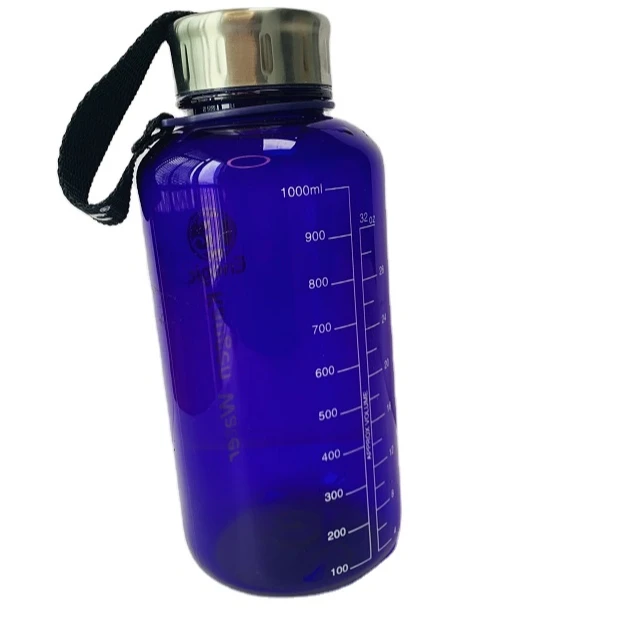 1000ml Purple Kangen Water Bottle 1 Liter Tritan Plastic Enagic Kangen Water Bottle