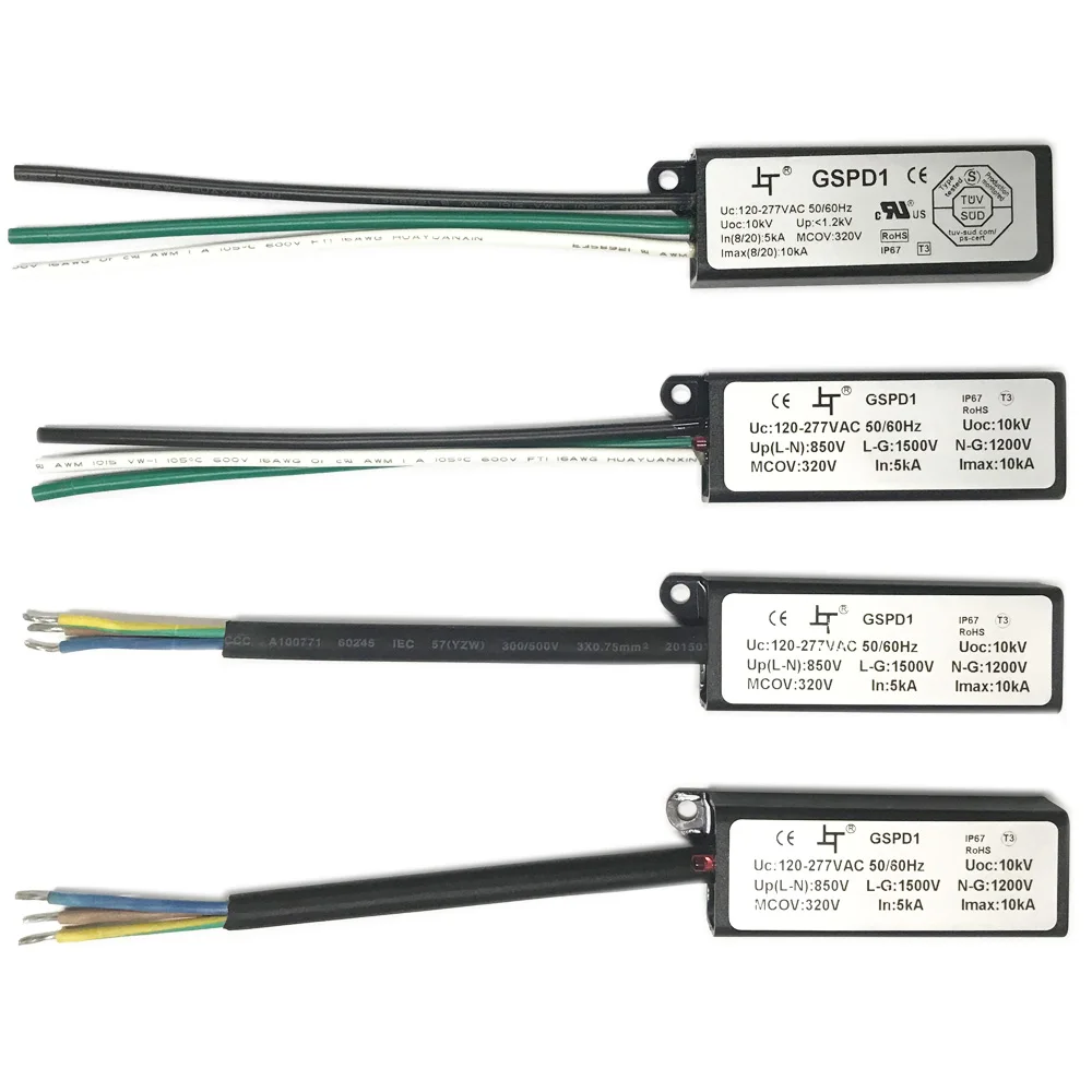 SP1 Series 120 - 277VAC 10kA Surge Protection Device for SSL Outdoor LED Street Lighting SPD