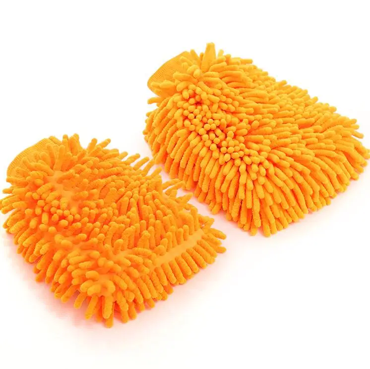 Moco Extra Large Size Clean Tools Kits Premium Chenille Microfiber Winter Waterproof Cleaning Mitts Washing Glove with Lint Free
