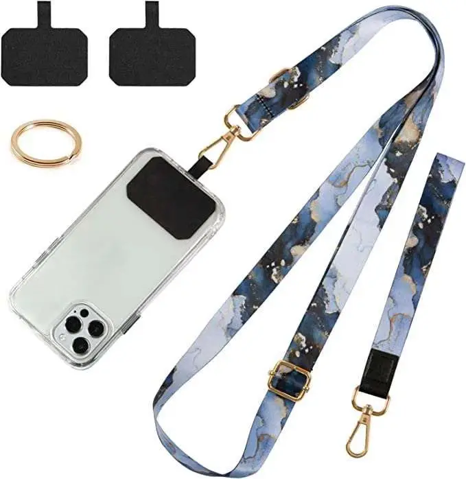 Custom Phone Strap Charm set featuring Breakaway Sublimation Lanyards With Logo lanyard with id holder lanyard id card