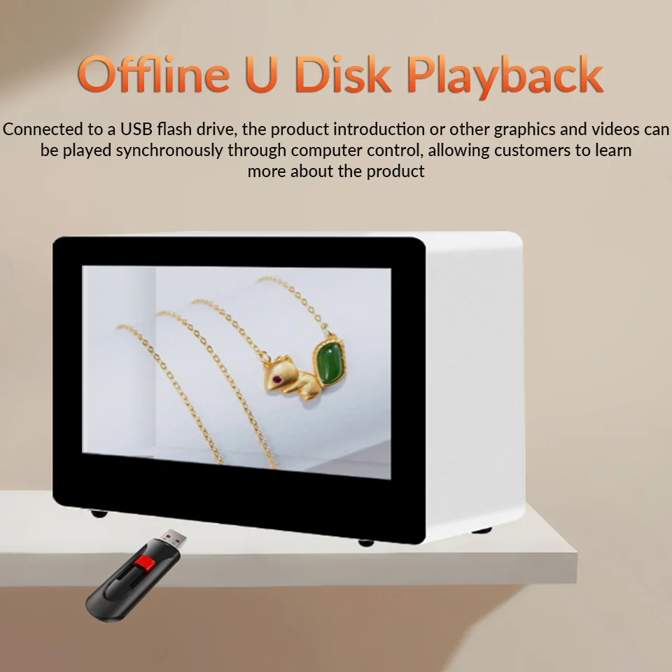 10.1 13.3 15.6 inch Interactive Product Display IR Touch 3D Hologram Box Transparent LCD Show Box for Advertising