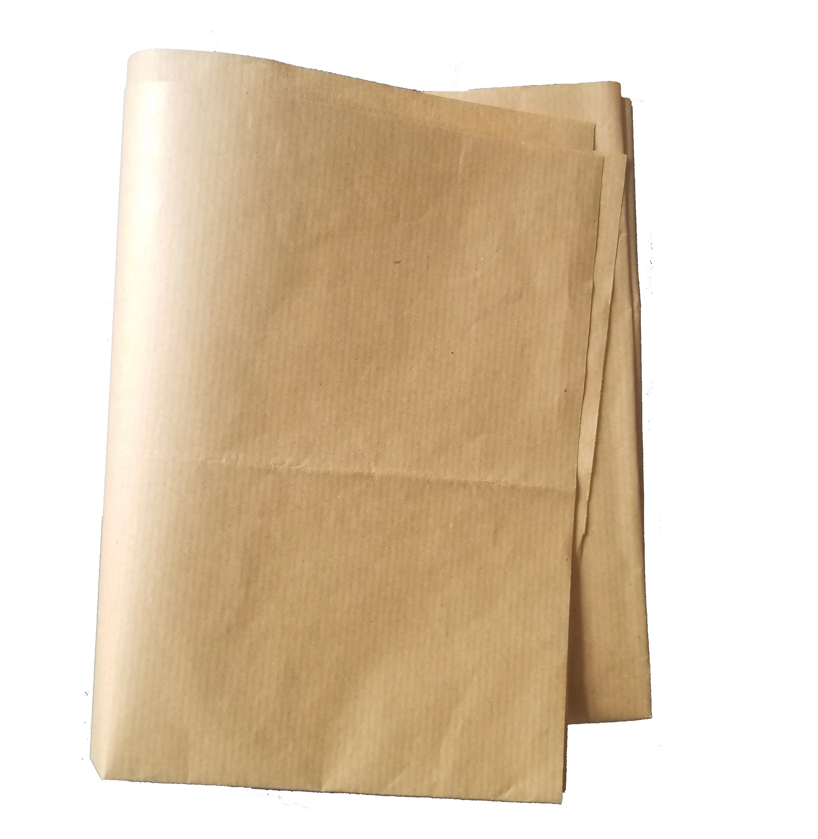 Golden Brown Ribbed Kraft Paper in rolls sheets