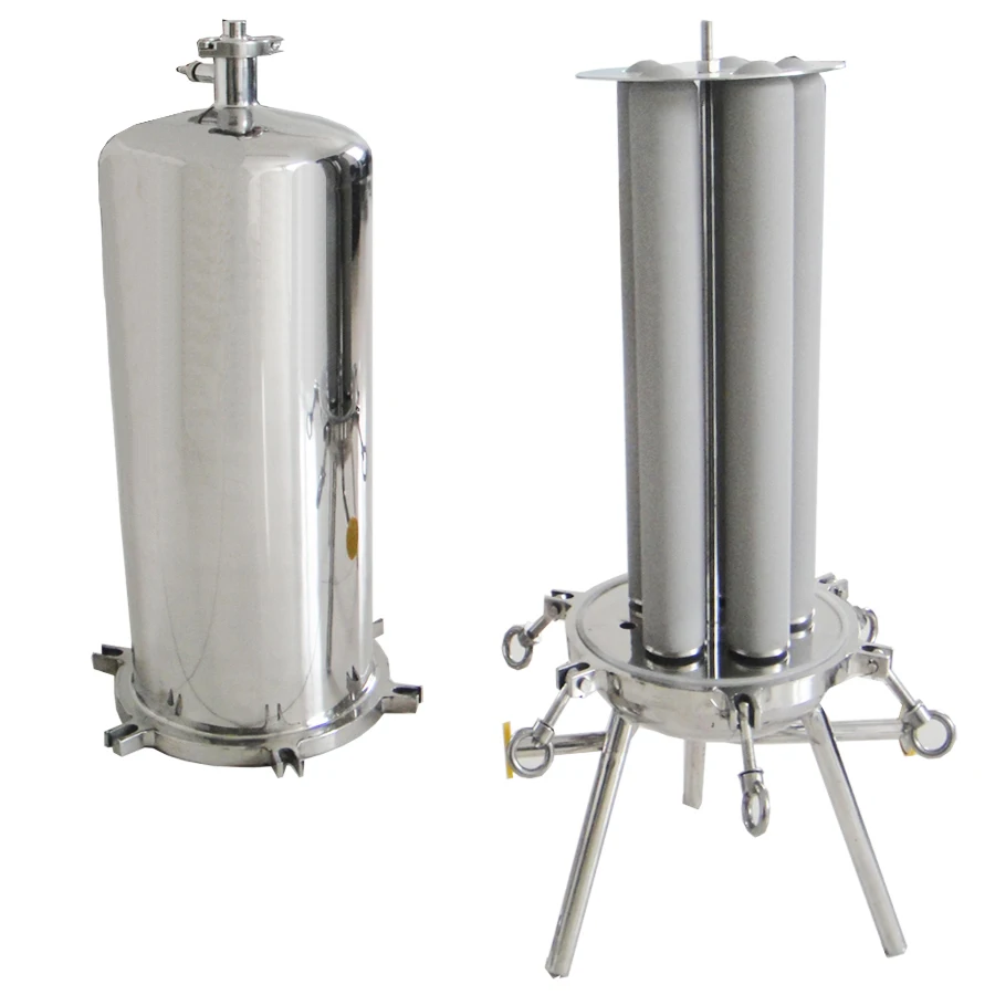 Ss Cartridge Filter Housing For Water Purification Stainless Steel Series Multi Cartridge Filter Housing chamber
