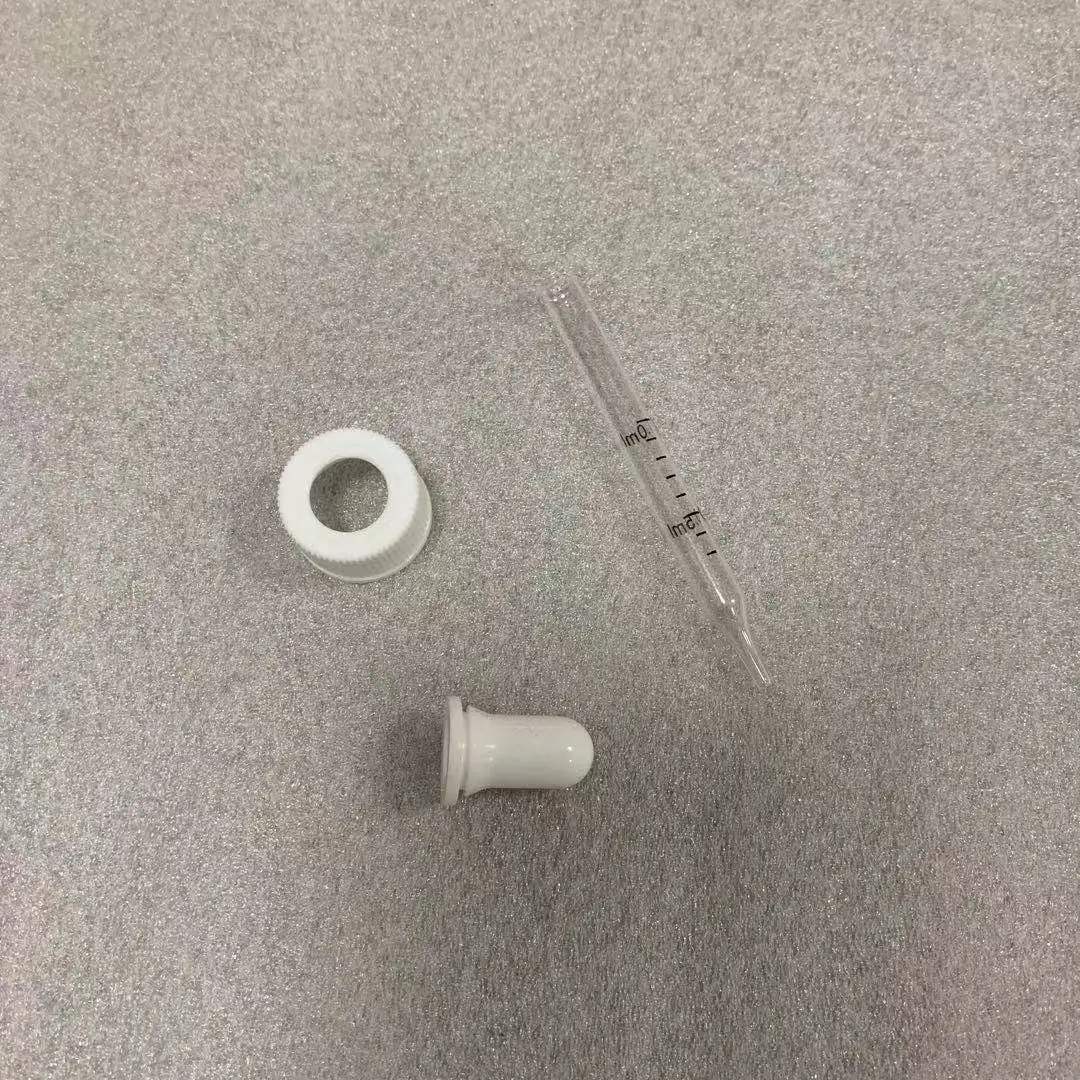 20mm neck size 20/410 screw cap glass Droppers with 77mm pipette for 30ml pet bottle