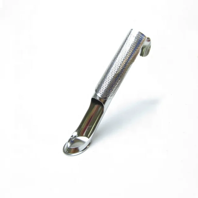 Wholesale Stainless Steel Tea Infusers Strainers Filters Stick Pipes with Hook for Loose Leaf Herbs and Spice