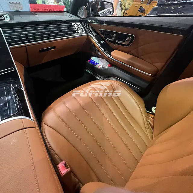 W221 car interior upgrade W223 center console modification door armrest refrigerator and accessories